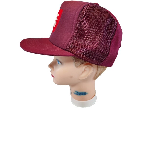 Vintage GMC Trucks Patch Red Mesh Trucker Hat Snapback Young An Adjustable - Picture 3 of 11